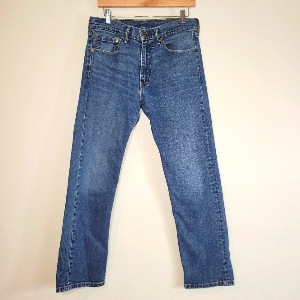 Levis 505 Mens Straight Leg Denim Jeans 32